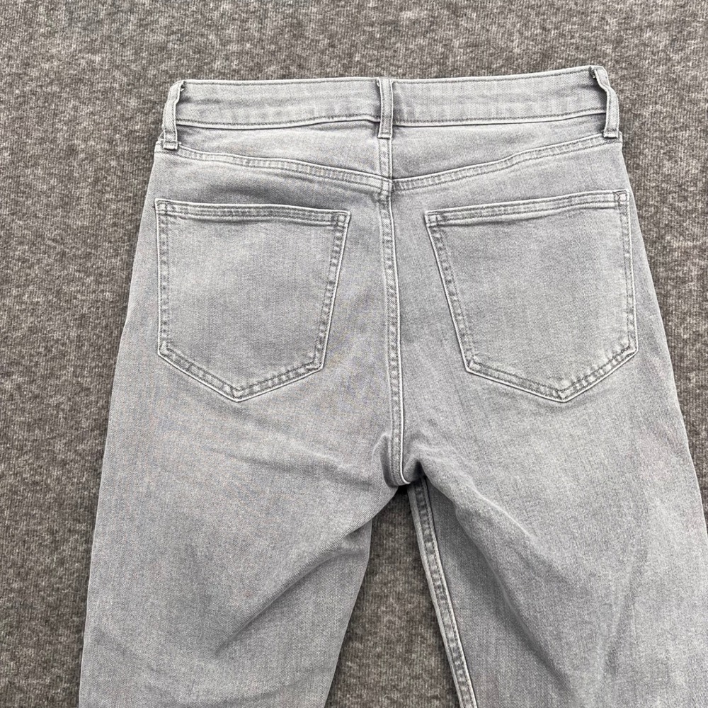 Gap Womens Vintage Slim Sky High Jeans Gray Raw Hem Size 27 4 Short Stretch - Picture 7 of 14